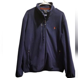 Men’s Polo Ralph Lauren Performance Full Zip Denali Fleece Jacket Size XL Blue